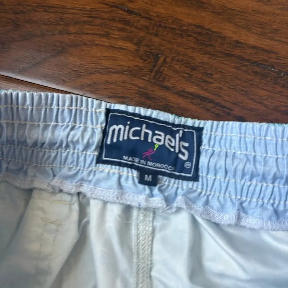 Michael’s Men’s‎ Pineapple Swim Shorts Blue Size M Bathing Suit